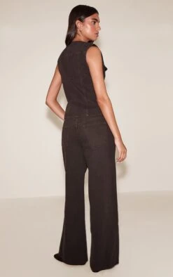 Prettylittlething Dark Chocolate Mid Waist Wide Leg Jeans -Pretty Little Thing Shop b374dca0292861d928350e342f7cec3d0347d369 CNN6690 3 dark chocolate mid waist wide leg jeans