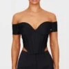 Prettylittlething Black Bandage Dip Hem Bust Cup Bardot Corset -Pretty Little Thing Shop b3df7fba18815ed9aac43cdf20754d7111ce2516 cng4024 1