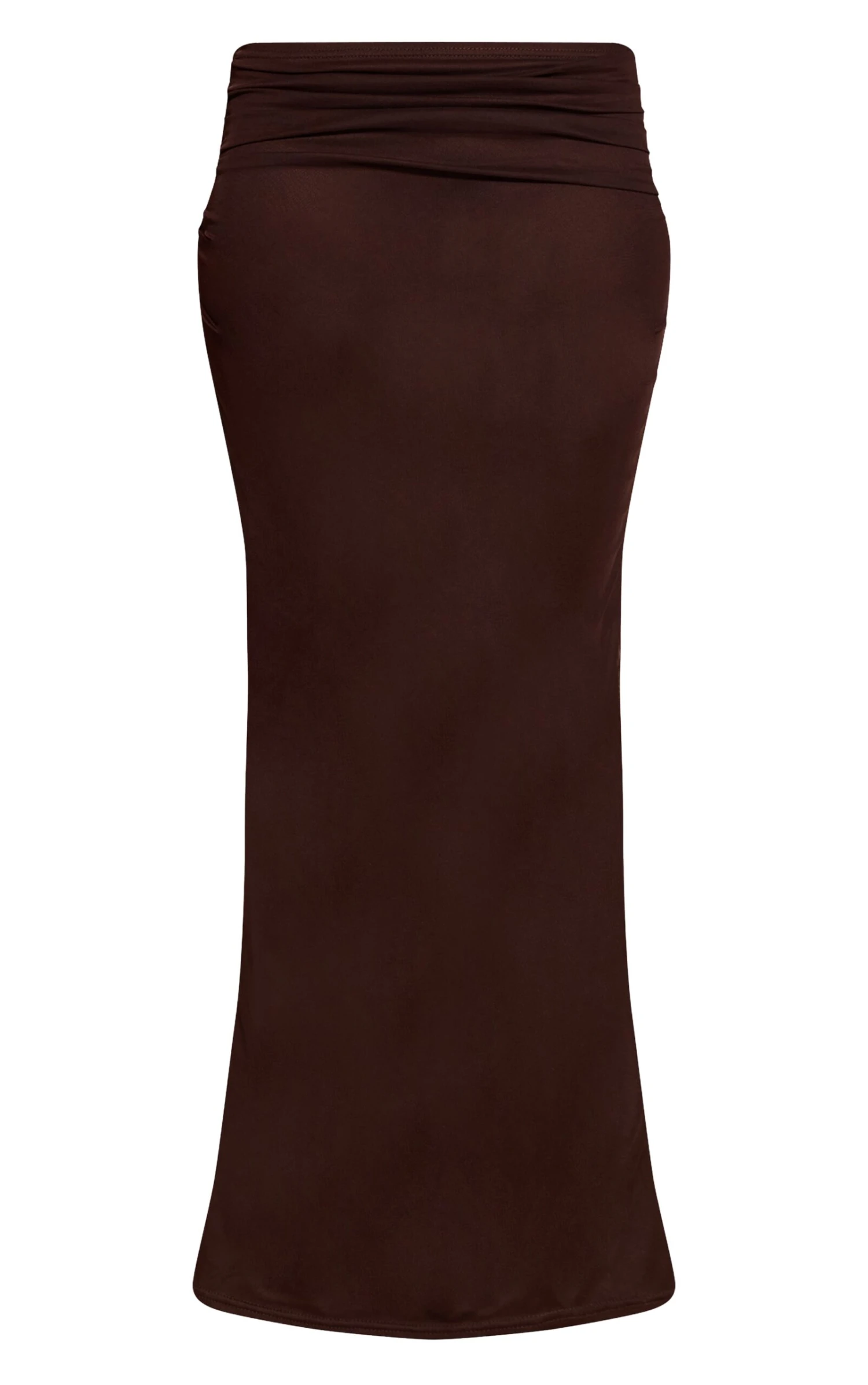 Dark Brown Mesh Ruched Maxi Skirt 5 Dark Brown Mesh Ruched Maxi Skirt - Image 5