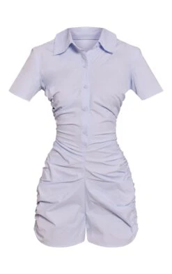 Prettylittlething Baby Blue Cotton Poplin Button Up Romper -Pretty Little Thing Shop b600fcf475d682a2328399ec35f19ec78c4a6e8a CNN7773 5 baby blue cotton poplin button up playsuit