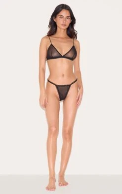 Prettylittlething Black Textured Mesh Frill Edge Thong 7 Prettylittlething Black Textured Mesh Frill Edge Thong -Pretty Little Thing Shop b62af85cd6da298bfc3727c585d856626bd201ee CNL2599 3 black textured mesh frill edge thong