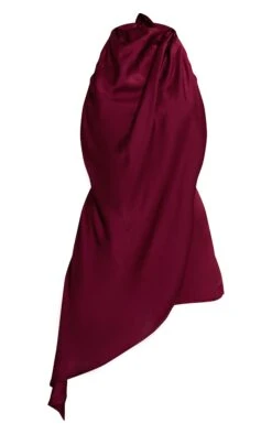 Prettylittlething Plum Satin Halterneck Romper -Pretty Little Thing Shop b630b573648fe5f600dacf7d0f729abc983ef45e CNO4343 5 plum satin halterneck playsuit