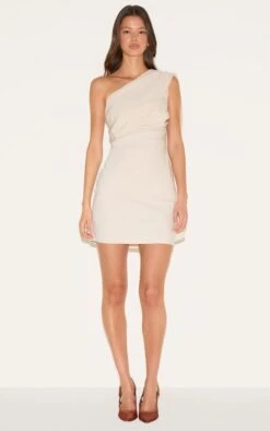 Prettylittlething Almond Woven Drape Shoulder Mini Dress -Pretty Little Thing Shop b655c583dd599c70ebeb33a33f23852662d08c07 CNL9053 3 almond woven drape shoulder mini dress