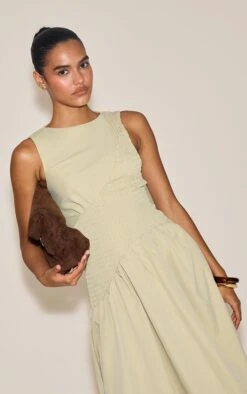 Prettylittlething Sage Shirred Detail Sleeveless Maxi Dress 8 Prettylittlething Sage Shirred Detail Sleeveless Maxi Dress -Pretty Little Thing Shop b665b0d788d729fb069d5320490104cdb734b1c1 CNN3783 4 sage shirred detail sleeveless maxi dress