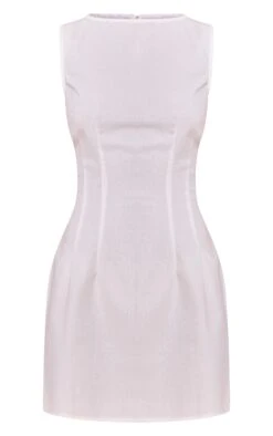 Prettylittlething White Boat Neck Linen Shift Dress 9 Prettylittlething White Boat Neck Linen Shift Dress -Pretty Little Thing Shop b68ace2d00b66837bcc54ff92658467fcf48b56f CNM1546 5 white boat neck linen shift dress