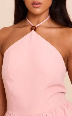 Prettylittlething Baby Pink Halter Neck Puffball Romper -Pretty Little Thing Shop b7966b067e428b6e6ebf6726cc524e7425bd7810 CNN7953 4 baby pink halter neck puffball playsuit