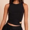 Prettylittlething Black Slinky Sleeveless Trim Detail Top -Pretty Little Thing Shop b81f8e8e38c693da789a837935d04916aac2a6d7 CNN3258 1 black slinky sleeveless trim detail top