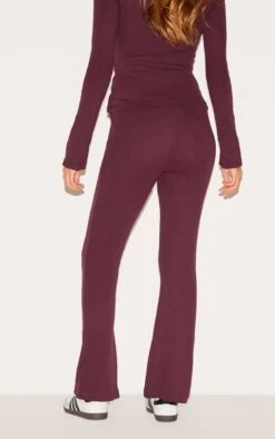 Prettylittlething Plum Ribbed Elasticated Skinny Flare Pants 7 Prettylittlething Plum Ribbed Elasticated Skinny Flare Pants -Pretty Little Thing Shop ba80cfe111dd85cc9c200beac890c96ac0fc3f93 CNL7619 3 plum ribbed elasticated skinny flare trousers