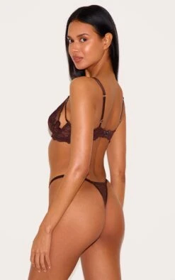 Prettylittlething Chocolate Lace Strappy Cut Out Lingerie Set 6 Prettylittlething Chocolate Lace Strappy Cut Out Lingerie Set -Pretty Little Thing Shop ba84dfbb9497123a0234cfb386676d5005250d38 CNL8529 2 chocolate lace strappy cut out lingerie set