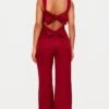 Prettylittlething Burgundy Woven Cut Out Bow Detail Jumpsuit -Pretty Little Thing Shop ba9d9a82c4a9cb8e563b18f20af52143285e1b06 cnl7246 1