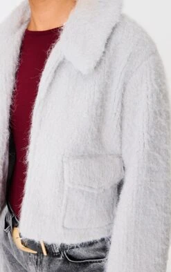 Prettylittlething Grey Wool Look Pocket Detail Zip Up Jacket 8 Prettylittlething Grey Wool Look Pocket Detail Zip Up Jacket -Pretty Little Thing Shop bad0f93348c3d5d90de9c155ef41c048cb81b00b cnj4223 4