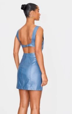 Prettylittlething Blue Cut Out Back Coated Denim Mini Dress -Pretty Little Thing Shop bb73cbeba5115236f8ab7e72102c80a4d098fad0 cnj9295 2