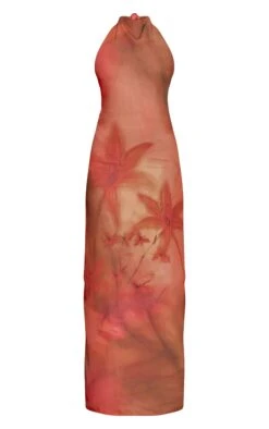 Prettylittlething Orange Floral Printed Chiffon High Neck Maxi Dress -Pretty Little Thing Shop bba9b2c564c32bde4c31b607f9c8fe4c4038ea61 CNN1895 5 orange floral printed chiffon high neck maxi dress