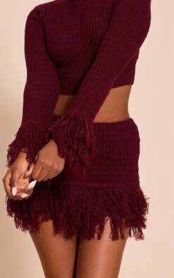 Wine Tassel Cuff Cropped Top -Pretty Little Thing Shop bbf974a313faeb16f57b58548c4beb62e0136df2 CNO2558 4 wine tassel cuff cropped top