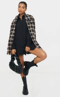 Prettylittlething Black Frill Hem Shirt Dress -Pretty Little Thing Shop bc0d841f39b71630f782e8b1c2b4ac553b5229c0 cmo6889 3