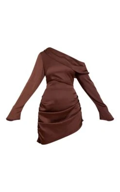 Prettylittlething Chocolate Satin One Shoulder Drape Bodycon Dress -Pretty Little Thing Shop bcba3f0c5c6c072b9b33fbb80af11d6a0e0c4ef2 CNN4473 5 chocolate satin one shoulder drape bodycon dress