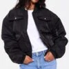 Prettylittlething Black Oversized Bomber Jacket -Pretty Little Thing Shop bcfa991f7297acb58ff6a318648ad2ce1e627d34 clx4339 1