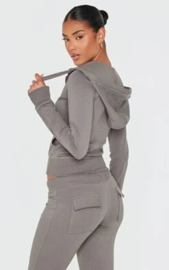 Prettylittlething Charcoal Zip Up Fitted Track Top -Pretty Little Thing Shop bd06c654979d8a166804a1e737b2b87c0d9b76d5 CNK4802 2 charcoal zip up fitted track top