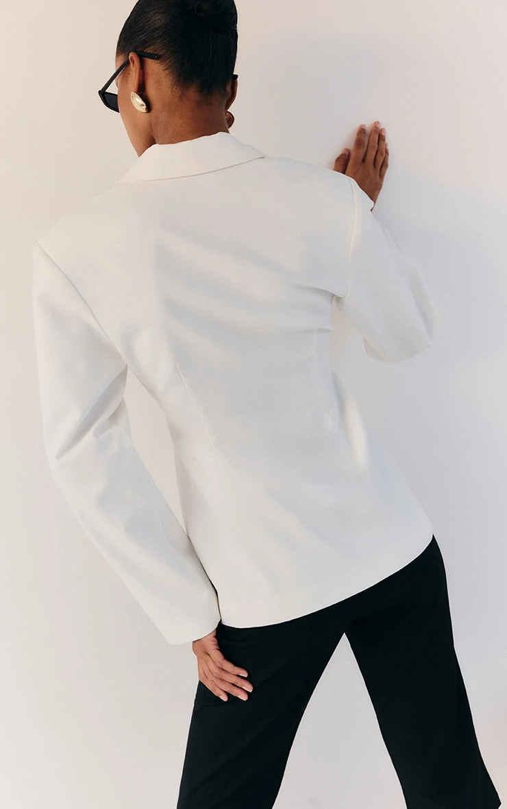 Prettylittlething Black Stretch Woven Flared Capri Leggings 3 Prettylittlething Black Stretch Woven Flared Capri Leggings - Image 3