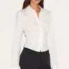 Prettylittlething White Hook And Eye Ruched Fitted Shirt 10 Prettylittlething White Hook And Eye Ruched Fitted Shirt -Pretty Little Thing Shop bd43aeb288b3d66b4de1722624b6f4c4bed0f727 CNL7548 1 white hook and eye ruched fitted shirt
