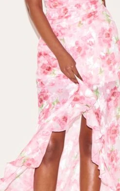 Prettylittlething Pink Floral Chiffon Frill Plunge Strappy Maxi Dress 8 Prettylittlething Pink Floral Chiffon Frill Plunge Strappy Maxi Dress -Pretty Little Thing Shop bd8ee6fb9834e81b273ddafb4e88718519866cdc CNL8397 4 pink floral chiffon frill plunge strappy maxi dress