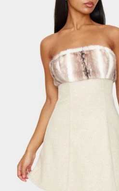 Prettylittlething Ecru Faux Fur Trim Wool Look A Line Dress -Pretty Little Thing Shop bda9dfebf801f04d9297c57e747f86723ba28bb3 cnk1033 4