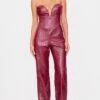 Prettylittlething Burgundy Croc Faux Leather Bandeau Plunge Straight Leg Jumpsuit 11 Prettylittlething Burgundy Croc Faux Leather Bandeau Plunge Straight Leg Jumpsuit -Pretty Little Thing Shop be1033ab6d4b95519842514e0308bdab67e721fc cnk1945 1