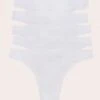 Prettylittlething White Pack Of 5 Seamless Thongs