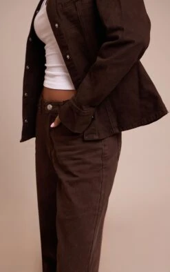 Dark Chocolate High Waist Straight Leg -Pretty Little Thing Shop bf10028f65bb8c1eccf4d341131c25d9f7650a4f CNO2654 4 dark chocolate high waist straight leg