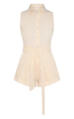Prettylittlething Cream Woven Sleeveless Pocket Detail Romper 9 Prettylittlething Cream Woven Sleeveless Pocket Detail Romper -Pretty Little Thing Shop c00db10888de97ddc5858c4ba2950e955c9239da CNN7789 5 cream woven sleeveless pocket detail playsuit