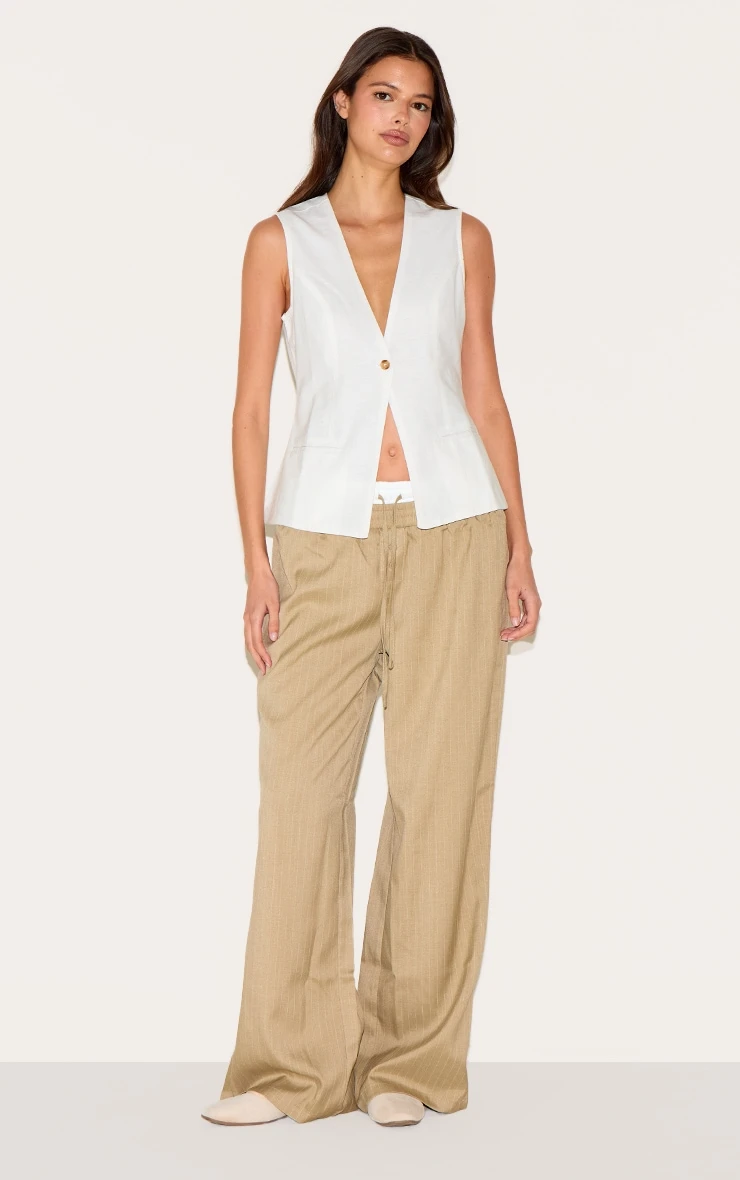 Prettylittlething White Cotton Vest 3 Prettylittlething White Cotton Vest - Image 3