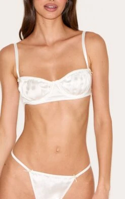 Prettylittlething White Satin Pleated Underwired Lingerie Set 7 Prettylittlething White Satin Pleated Underwired Lingerie Set -Pretty Little Thing Shop c0a14cca86cd688989985ebd9dce329786af209b CNM2431 4 white satin pleated underwired lingerie set