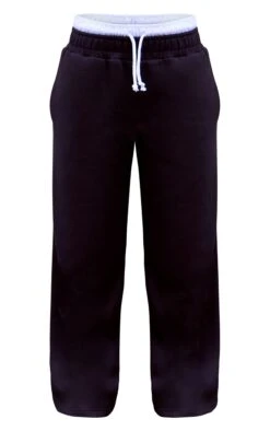 Prettylittlething Black Boxer Waistband Wide Leg Sweat Sweatpants 9 Prettylittlething Black Boxer Waistband Wide Leg Sweat Sweatpants -Pretty Little Thing Shop c118de47892612b75aacebaf2e707a6d24ed9b6a CNK1922 5 black boxer waistband wide leg sweat joggers