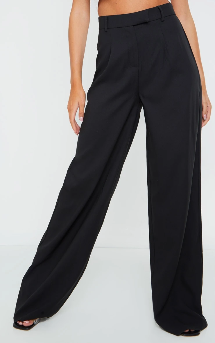 Prettylittlething Tailored Woven Wide Leg Pants 1 Prettylittlething Tailored Woven Wide Leg Pants