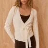 Prettylittlething Cream Pilates Wrap Knitted Cardigan -Pretty Little Thing Shop c1eeabe8734e444c8469eacb3fbda559bf497110 CNO9321 1 cream pilates wrap knitted cardigan