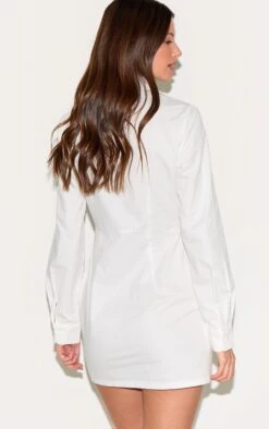 Prettylittlething White Woven Asymmetric Pearl Detail Shirt Dress 6 Prettylittlething White Woven Asymmetric Pearl Detail Shirt Dress -Pretty Little Thing Shop c1f0f109f7fb4a221f0c8f2b087ed37450428be7 CNM1588 2 white woven asymmetric pearl detail shirt dress