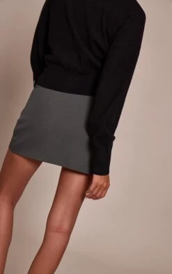 Prettylittlething Charcoal Belt Detail Pleated Skirt -Pretty Little Thing Shop c1f9a3b59d6b1204c9432104a6b8d25d260eeaf6 CNO4081 3 charcoal belt detail pleated skirt