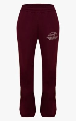 Prettylittlething Wine Health Club Print Wide Leg Sweatpants -Pretty Little Thing Shop c259b20a1a12ffe990f1689951ac4fc0047eeba0 CNO4648 5 wine health club print wide leg joggers