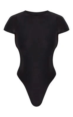 Prettylittlething Black Basic Slinky Short Sleeve Bodysuit -Pretty Little Thing Shop c2b04f2d3882008e0116a399da5c24a477fe9bde CNF0742 5 black basic slinky short sleeve bodysuit