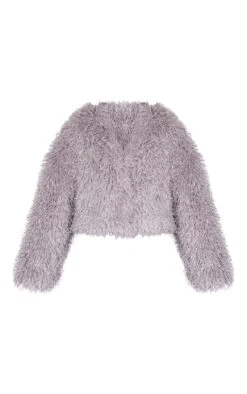 Prettylittlething Grey Cropped Faux Fur Style Coat -Pretty Little Thing Shop c32ba6f2217d6f3440e8c65205b55d506aa1ea38 cnj4232 5