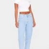 PRETTYLITTLETHING Light Blue Wash High Waist Mom Jeans 11 PRETTYLITTLETHING Light Blue Wash High Waist Mom Jeans -Pretty Little Thing Shop c35cbfafbf24ac6679fb5684f635a37b153ac66e CNL6139 1 prettylittlething light blue wash high waist mom jeans