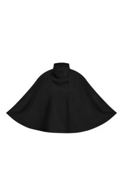 Prettylittlething Black Wool Look Funnel Neck Wrap Coat -Pretty Little Thing Shop c39f9920f9eafe1c63b905f915cf151c030a9256 CNN8533 5 black wool look funnel neck wrap coat