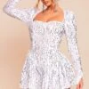 Prettylittlething White Sequin Cup Detail Long Sleeve Skater Romper 8 Prettylittlething White Sequin Cup Detail Long Sleeve Skater Romper -Pretty Little Thing Shop c3fb935884f35917155e665ea971d22aca668bb0 cnh5247 1