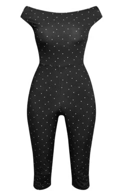 Prettylittlething Black Slinky Poka Dot Capri Jumpsuit 9 Prettylittlething Black Slinky Poka Dot Capri Jumpsuit -Pretty Little Thing Shop c4352ee84dab793288bb911556120fcd243cfabe CNO9143 5 black slinky poka dot capri jumpsuit