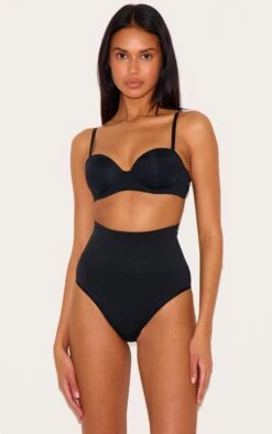 Prettylittlething Black Shapewear High Waist Control Brief