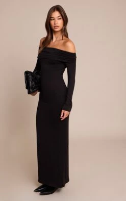Prettylittlething Black Soft Touch Jersey Bardot Maxi Dress 6 Prettylittlething Black Soft Touch Jersey Bardot Maxi Dress -Pretty Little Thing Shop c4cb4a9576baf402acafce58ad59507f53cf1de3 CNO3519 3 black soft touch jersey bardot maxi dress