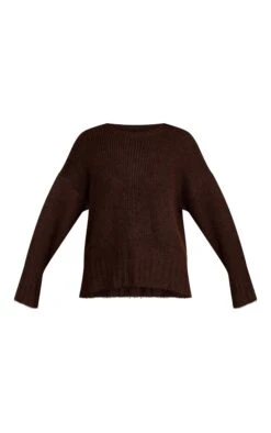 Chocolate Rib Detail Oversized Sweater -Pretty Little Thing Shop c50fe01dd0515e771a99da87b576913bc642c422 CNN9677 5 chocolate rib detail oversized jumper