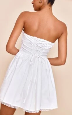 Prettylittlething White Bandeau Lace Detail Shift Dress 6 Prettylittlething White Bandeau Lace Detail Shift Dress -Pretty Little Thing Shop c51f6e81e293ab6c514bcbe8f479cf637df47b69 CNN7280 2 white bandeau lace detail shift dress