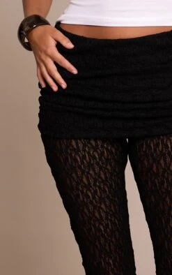 Prettylittlething Black Lace Fold Over Capri's -Pretty Little Thing Shop c642981d122100e1e8aec38f0a71ba4f8b359b51 CNO5228 4 black lace fold over capri s