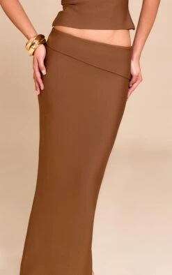 Prettylittlething Deep Chocolate Tailored Bandage Knit Fold Over Maxi Skirt 8 Prettylittlething Deep Chocolate Tailored Bandage Knit Fold Over Maxi Skirt -Pretty Little Thing Shop c715931615a9ee86b0b7355eb76712318e78f387 CNM5364 4 deep chocolate tailored bandage knit fold over maxi skirt